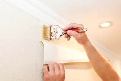 Pose de papier peint à Lavernay — revêtements muraux et toiles de verre